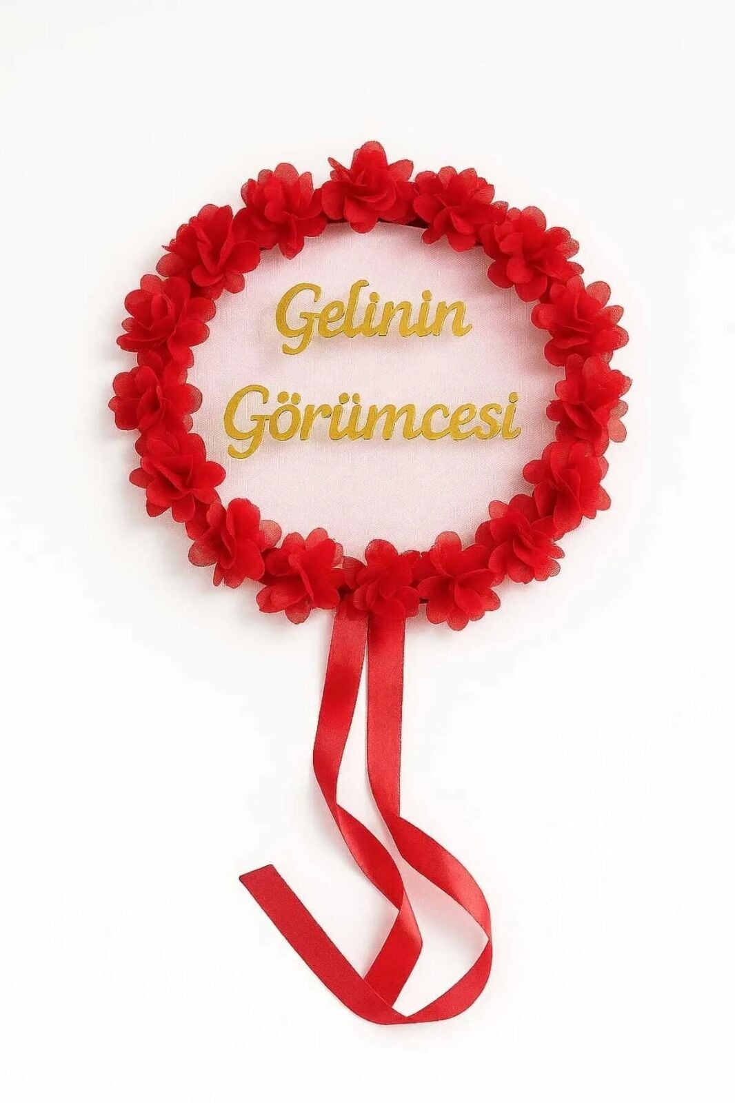 Gelinin Görümcesine Özel Kına Tefi Kına Malzemeleri Def vurmalı tef Zilli Tef Çıngırak Kırmızı