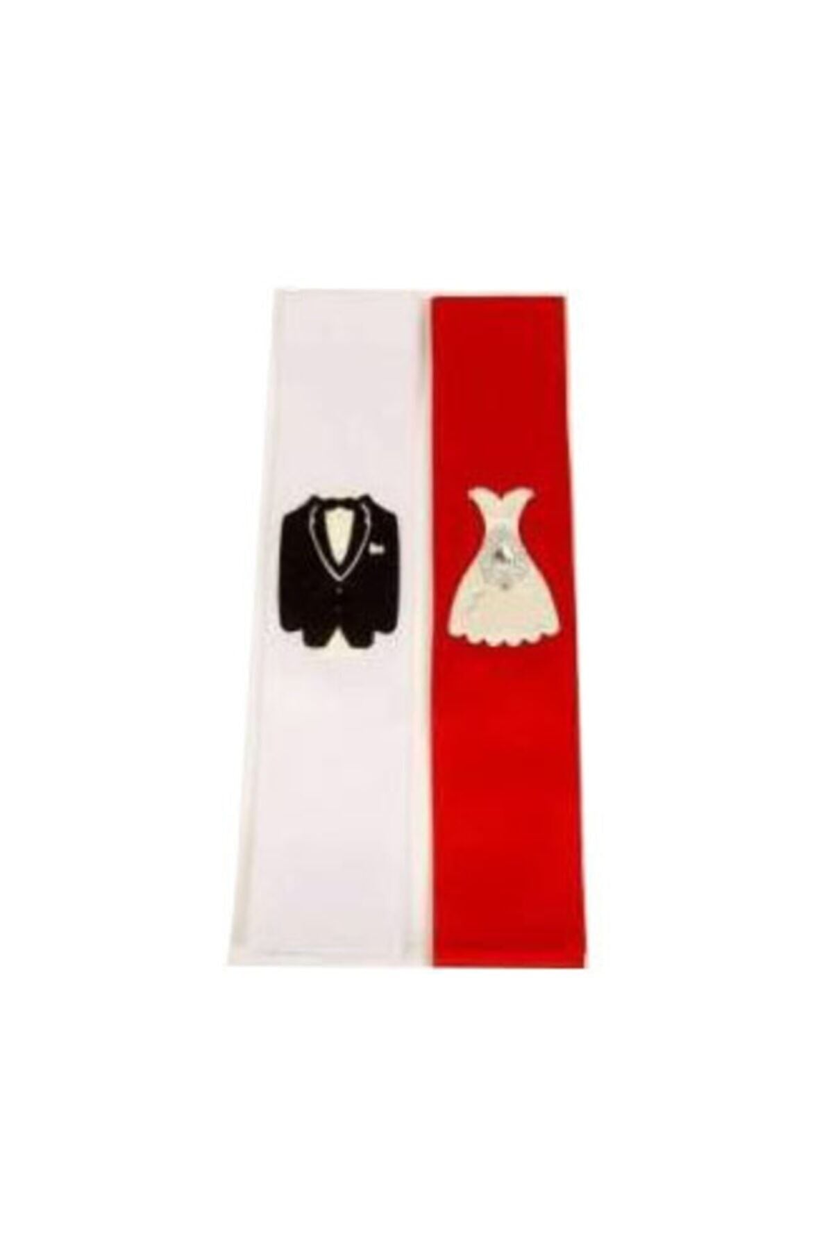 Takılık Kurdale 2li Gelin Ve Damat Için ikili Saten Kurdale
