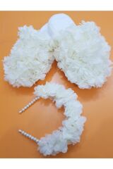 Lazer Güllü Lohusa Terliği Ve Lohusa Tacı