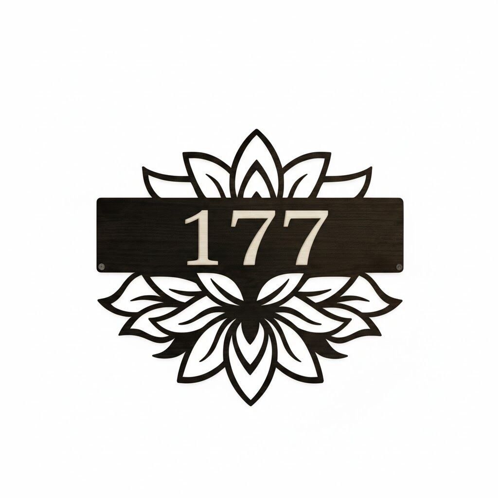 Modern Ev Numarası Tabelası Kişiselleştirilmiş Ev Kapı Numarası Kapı Süsü