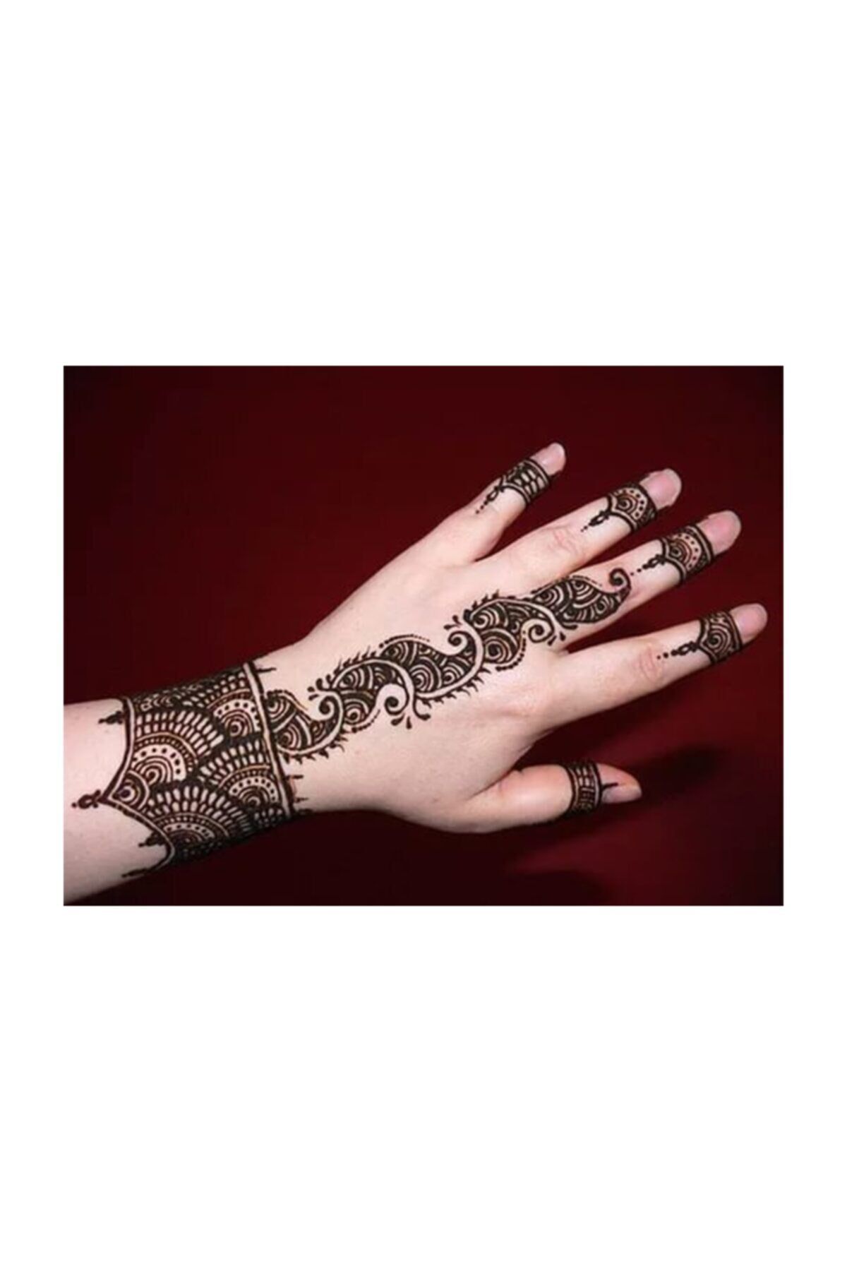 Tüp Hint Kınası Siyah 2 Adet + Dövme Kına Şablonu (2 Adet)