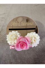 Takı Kutusu Özel Tasarım Düğünde Para Toplama Kutusu, Kırgım Kutusu Pembe