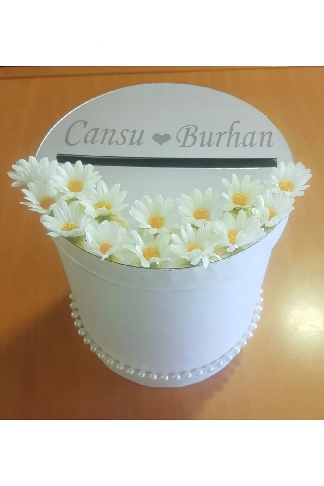 Takı Kutusu Özel Tasarım Düğünde Para Toplama Kutusu, Kırgım Kutusu Gümüş