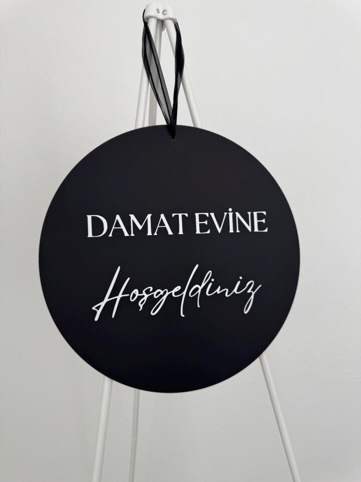 Damat Evine Hoşgeldiniz Kapı Süsü 28 Cm