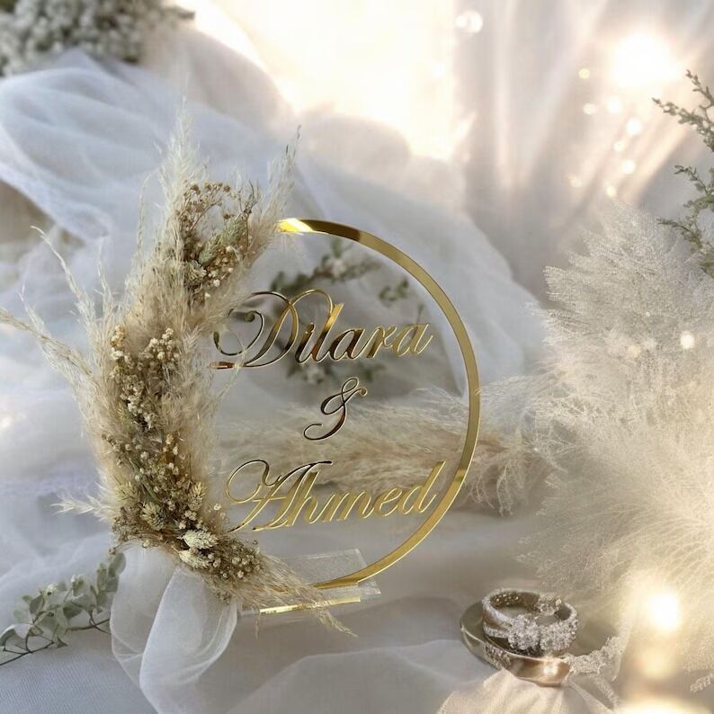 Kız Evine Hoşgeldiniz Kapı Süsü Düğün Nikah Malzemesi Süsü 28 Cm