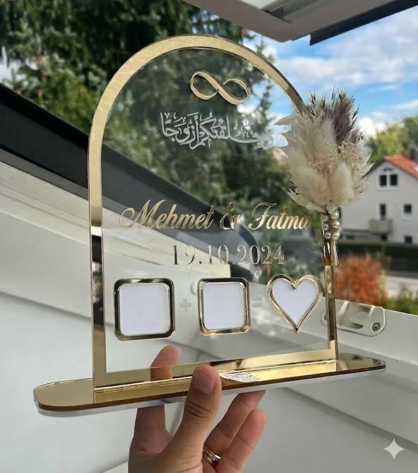 Kişiye Özel Masa Üstü İsimlik Parmak İzli