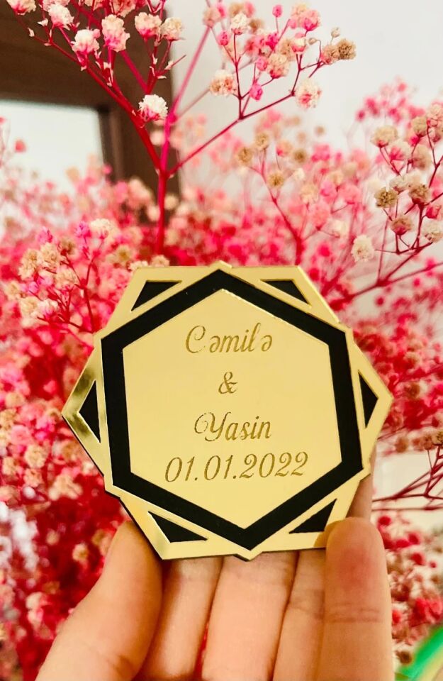 Düğün Nikah Nişan Hatıra Mahgneti Dağıtmalık Magnet 25 Adet