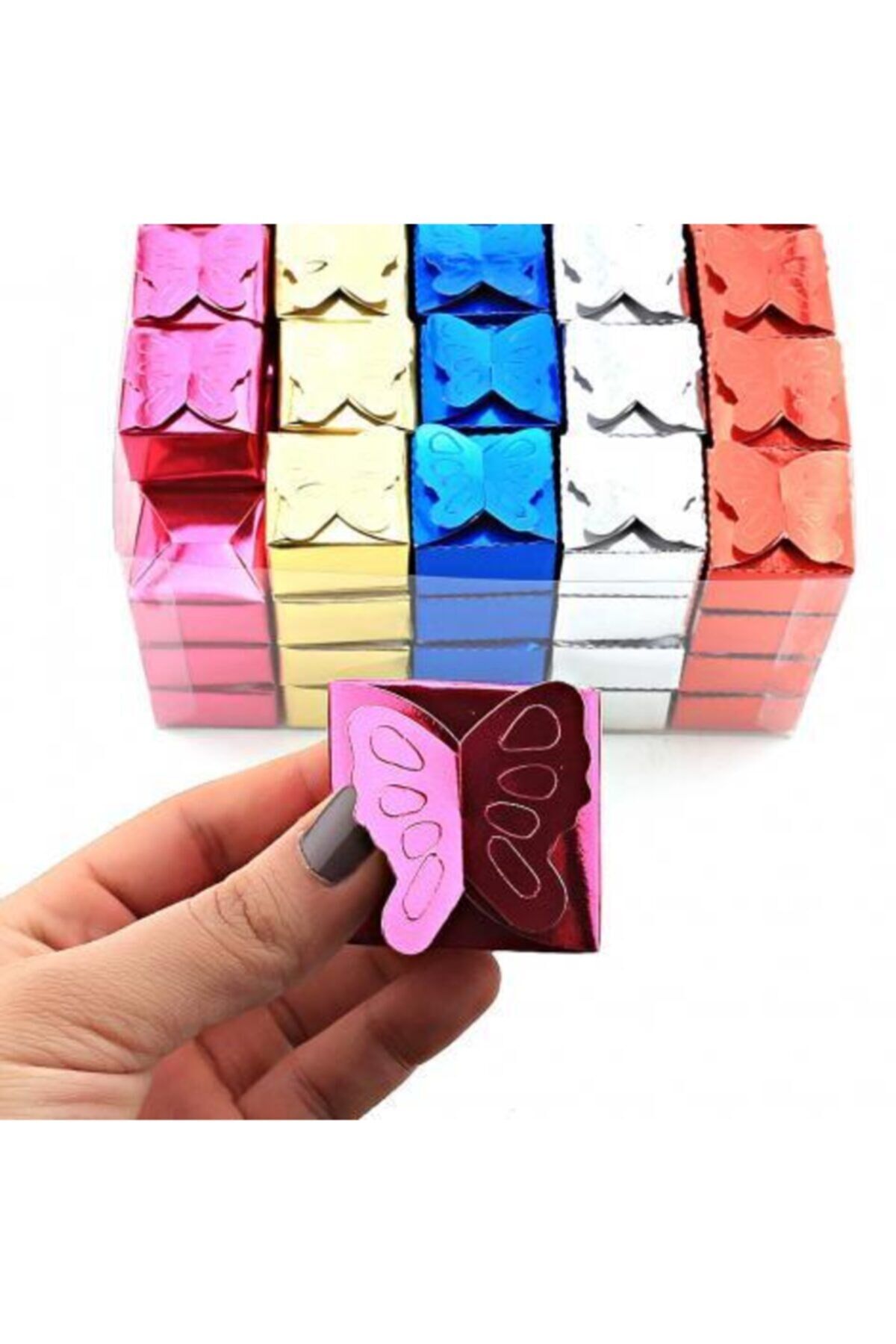 Kına Gecesi Kelebek Kına Hediyelik Kına 100 Adet Kına Malzemeleri