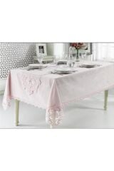 26 Parça Lale Lüx Sofra Takımı Dertsiz Leke Tutmaz Masa Örtüsü
