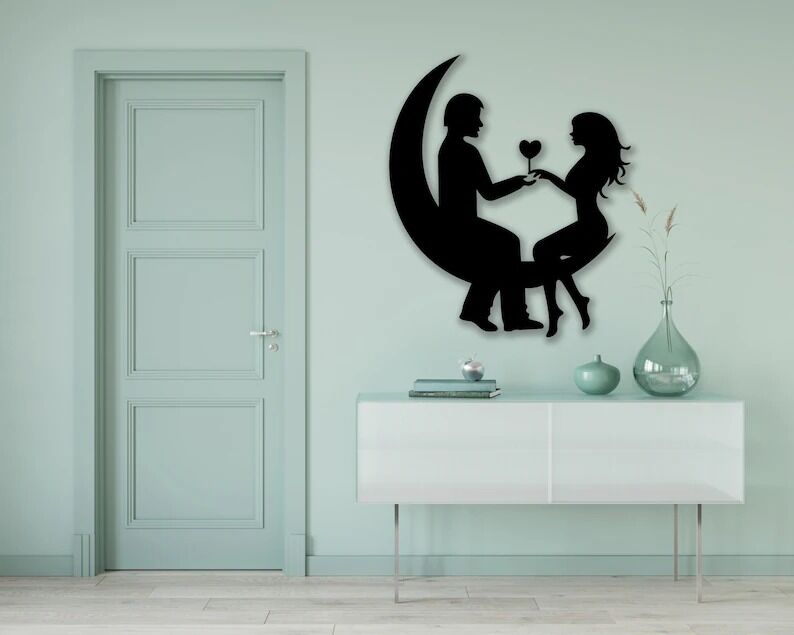 Kapı Süsü Duvar Aksesuarı Kapı Aksesuarı Aşk Tasfirli Duvar Süsü