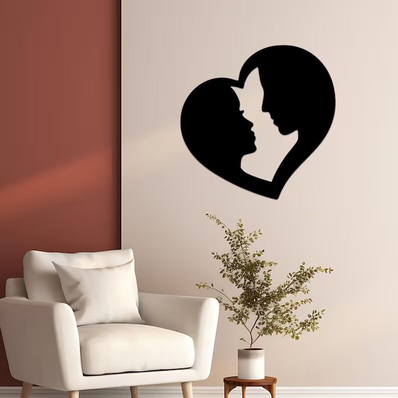 Kapı Süsü Duvar Aksesuarı Kapı Aksesuarı Aşk Tasfirli Duvar Süsü