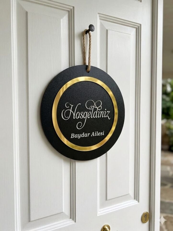 Kişiye Özel İsimli Kapı Süsü Kapı Süsü Aksesuarı 23 Cm Kapı