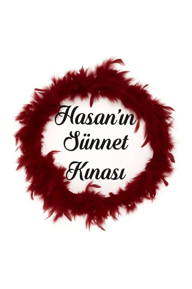 Isme Özel Deri Tef Kına Tefi Otrişle Süslenmiş Sünnet Tefi 30 Cm Vurmalı Çalgı Müzik Aleti Bordo