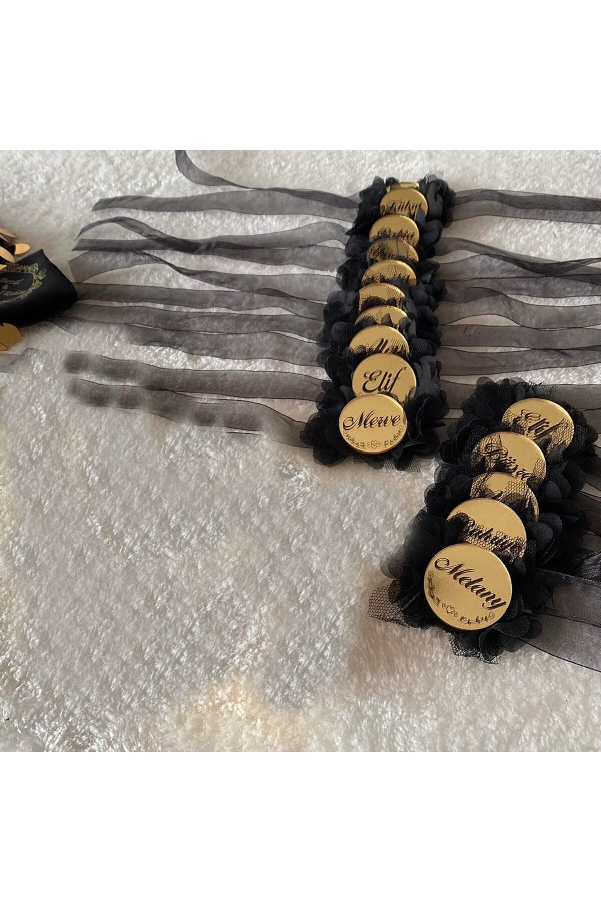 Pleksili Isme Özel Bileklik Lacivert 10 Adet