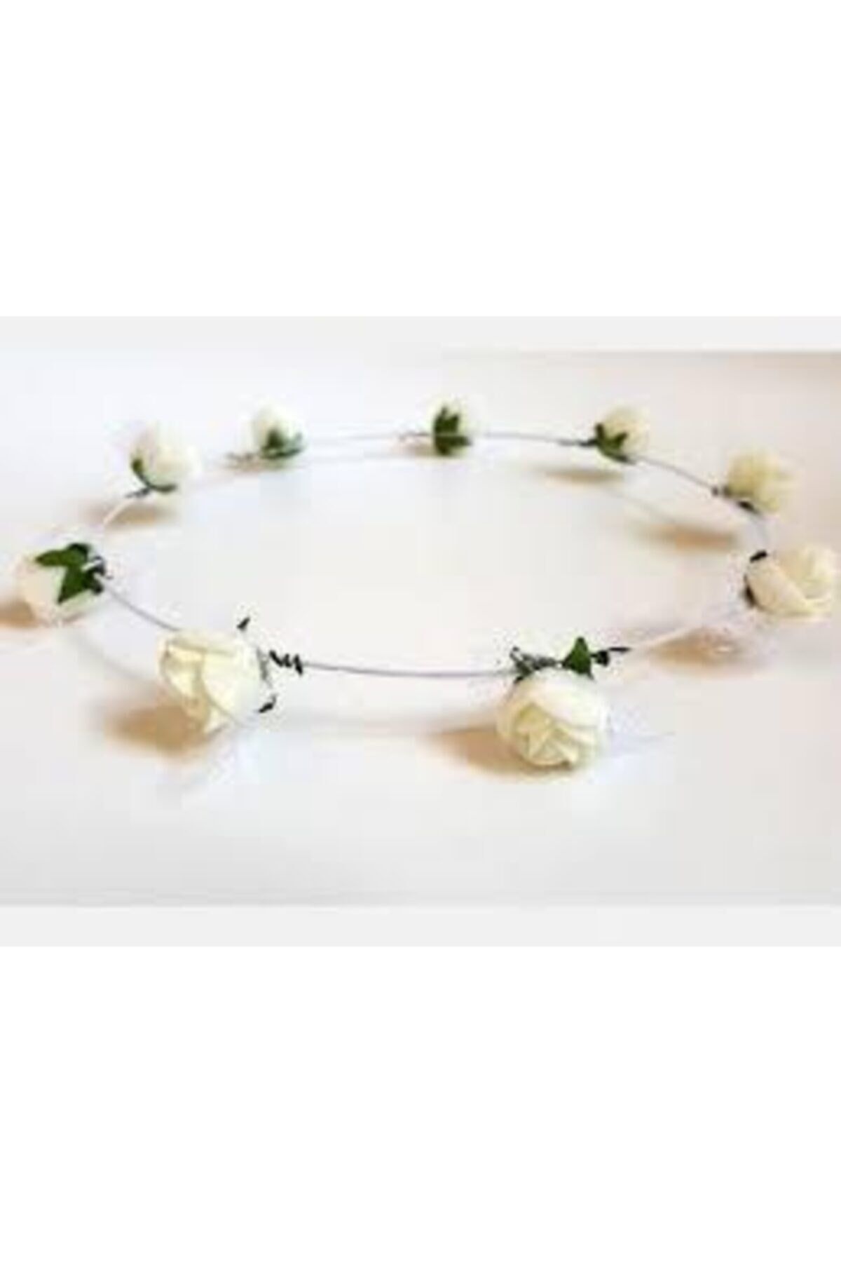 10 Lu Gelin Tacı Nedime Tacı Yuvarlak Model Renk Ekru