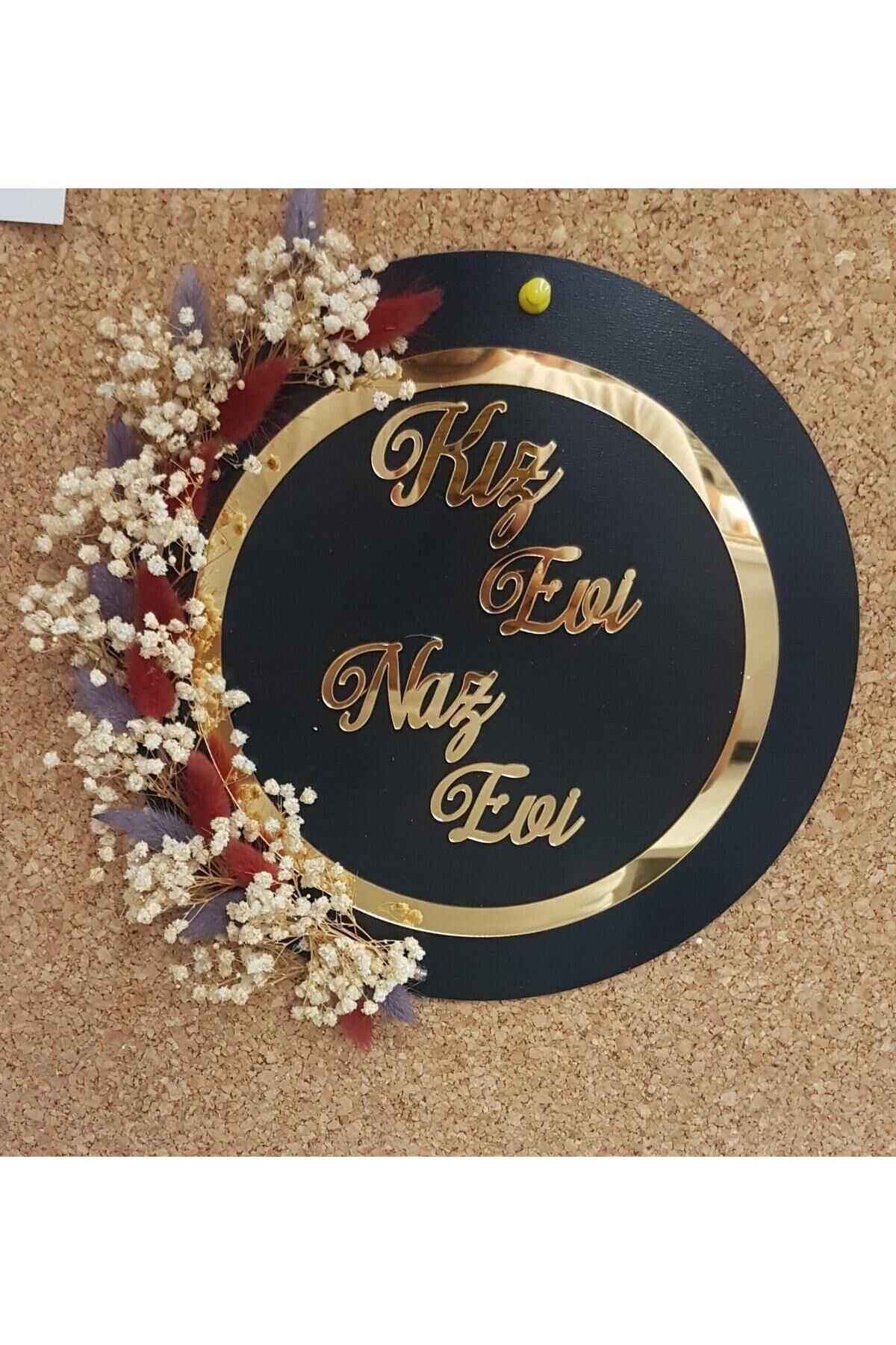 Kız Evine Naz Evi Kapı Süsü Kapı Aksesuarı 24 Cm Çap