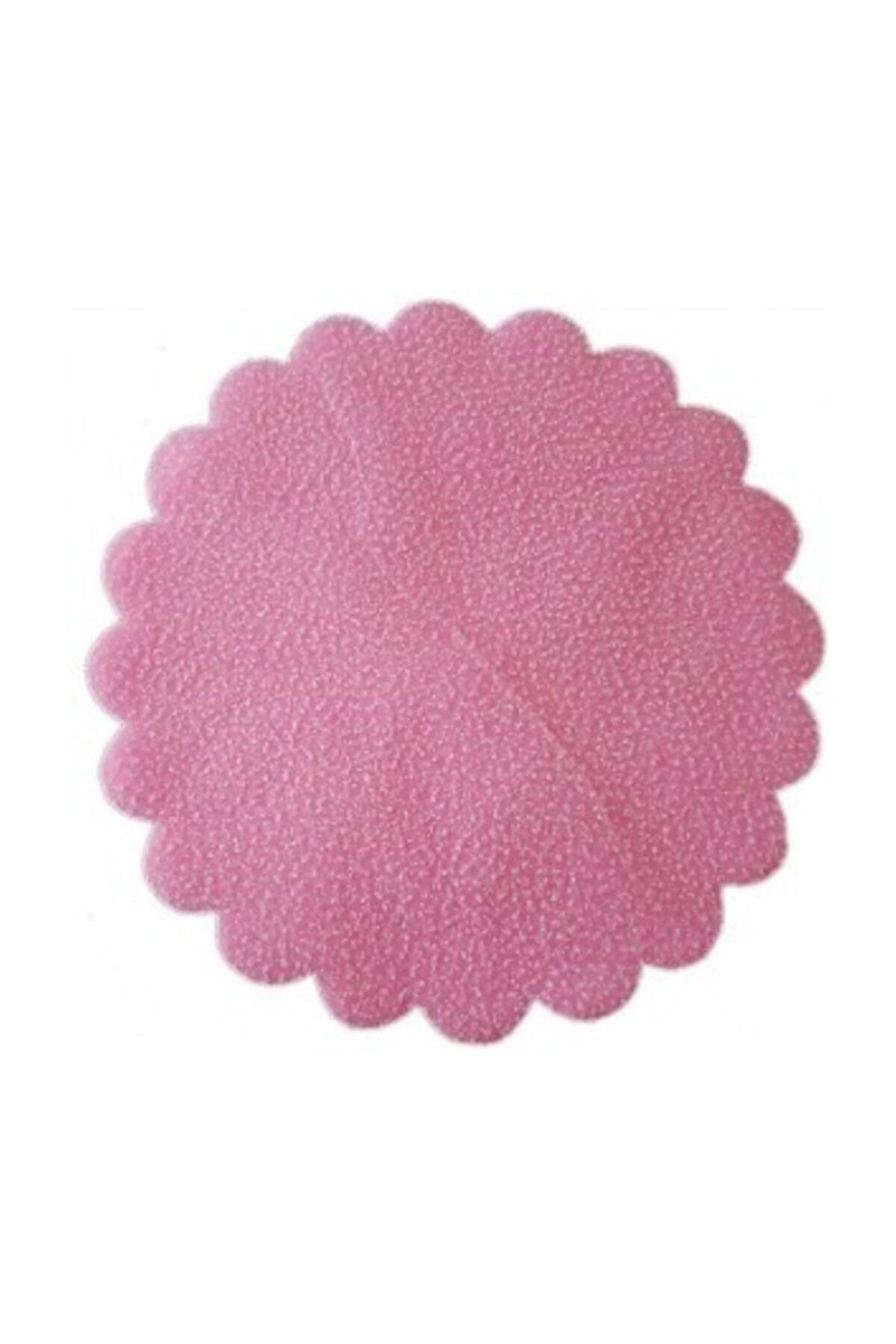 Karlı Simli Süsleme Tülü 22 cm 100 Adet Pembe