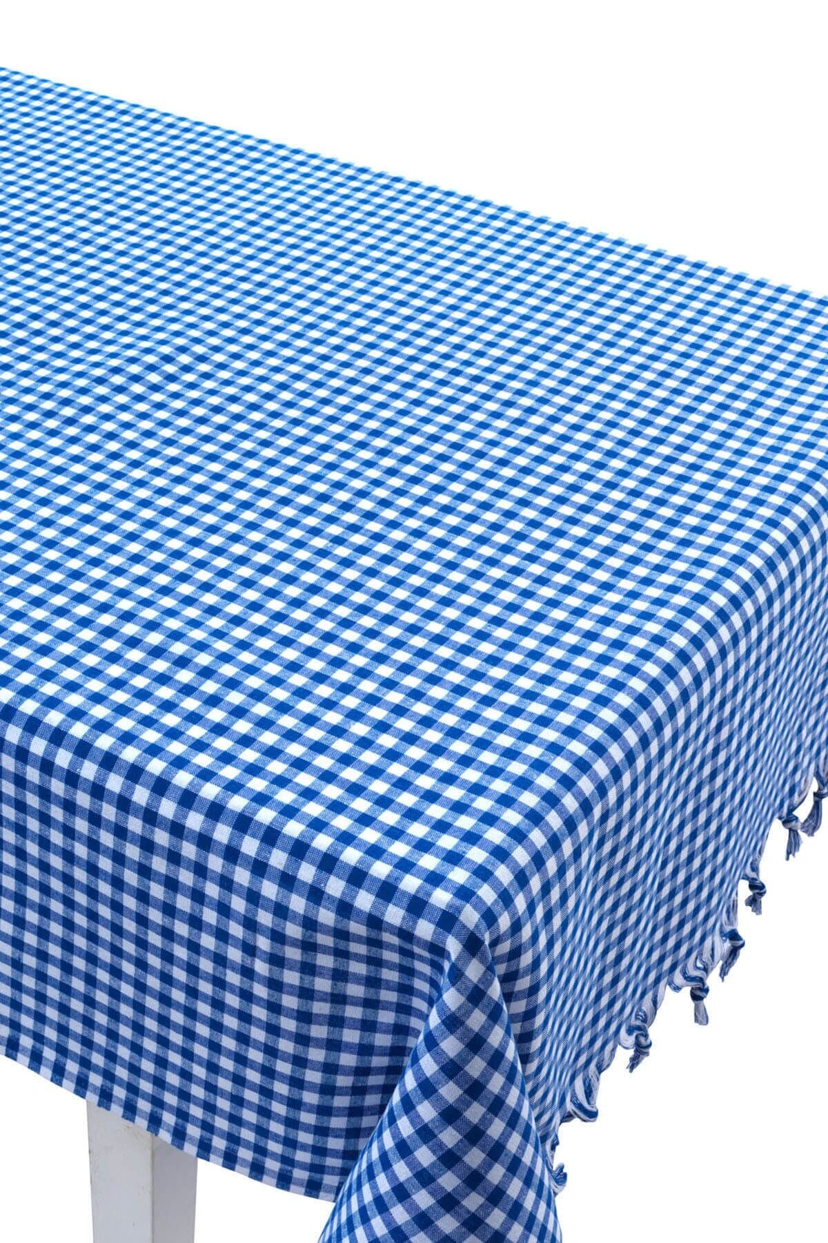 Masa Örtüsü Piti Kareli 160*160 Lacivert Nocolor-5E49D366 - 160 X 160