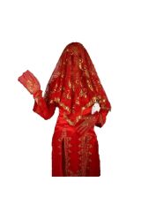 Kına Malzemeleri Allık Pullu Duvak Seti 20 Parça Gelin Duvak Seti