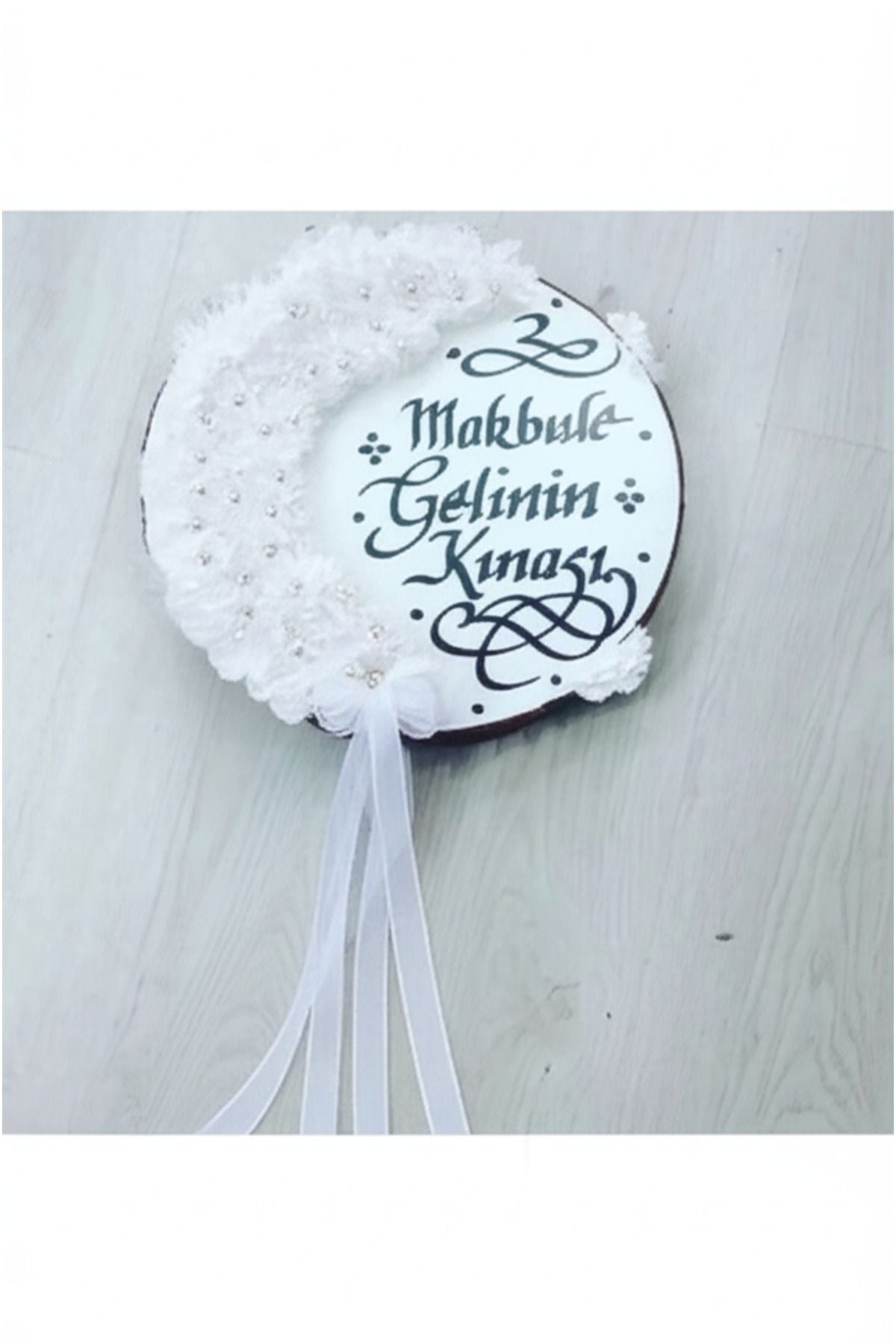 Isme Özel Deri Tef Kına Tefi Lazer Gül Süslenmiş Gelin Tefi 30 Cm Vurmalı Çalgı Müzik Aleti Def Beyaz