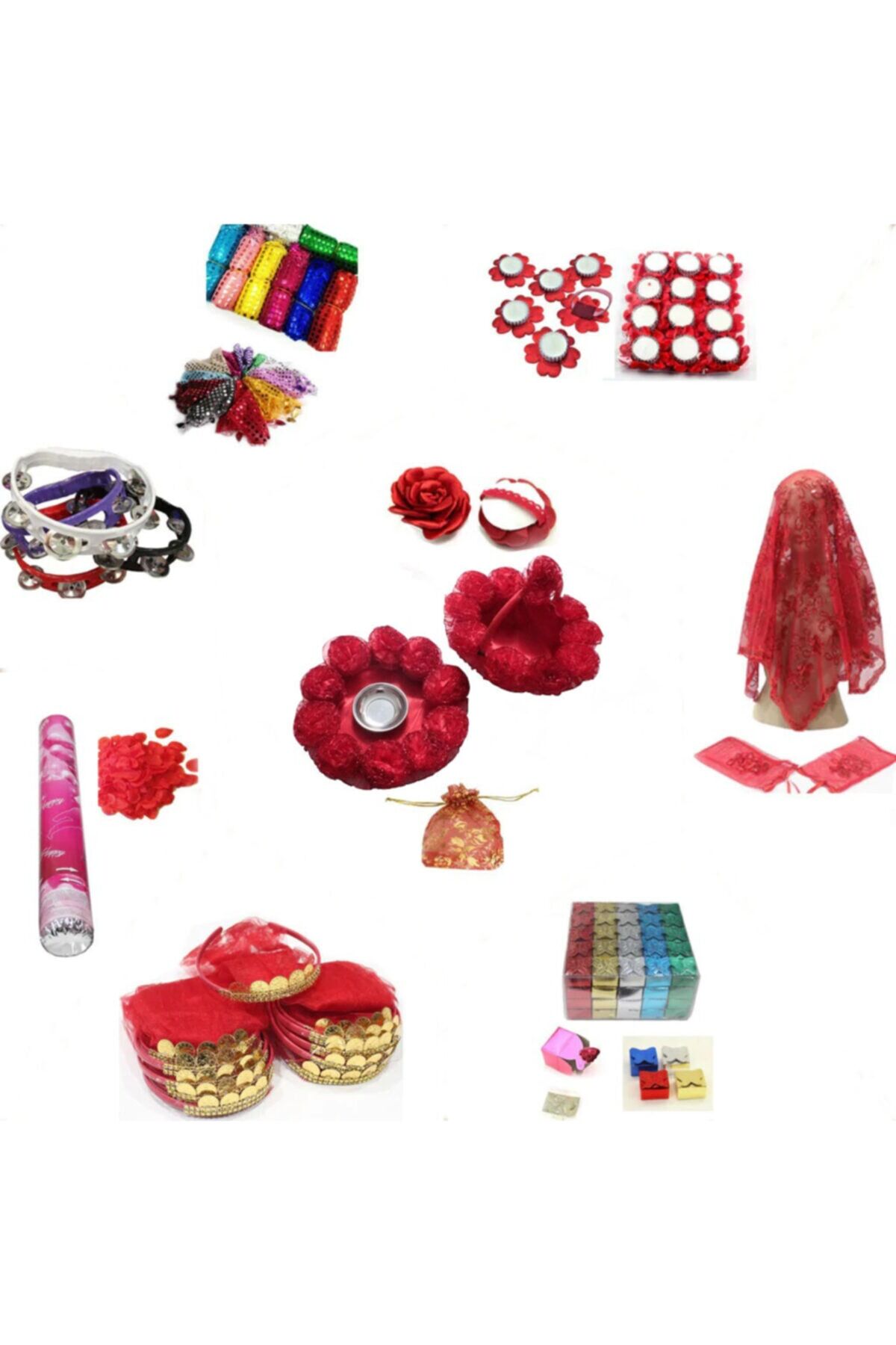 Kına Malzemeleri 250 Parça Kına Seti Kına Malzemesi Malzemeleri