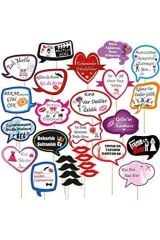 Kına Gecesi Kına Malzemesi Konuşma Pankartı 10 Adet