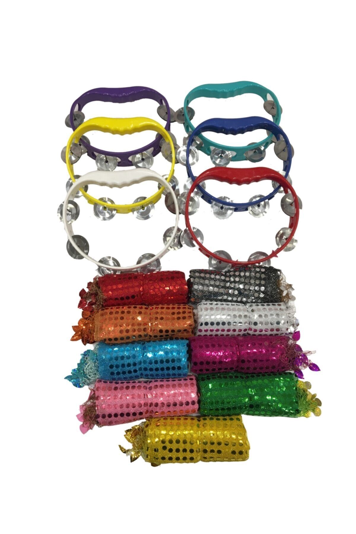 Kına Malzemesi Tef Ve Halay Mendili 10 Adet Tef 20 Adet Halay Mendili