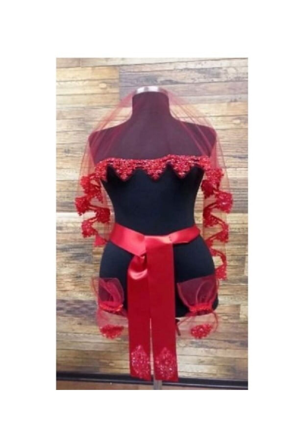 Gelin Duvak Seti, Hürrem Model Pul Baskılı Kına Duvağı Seti Gelin Duvağı