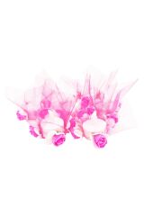 12 Adet Tüllü Güllü Led Mum Kına Gecesi Kına Malzemeleri