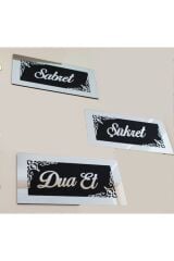 Sabret Şükret Dua Et Üçlü Pano Set Pleksi Duvar Süsü