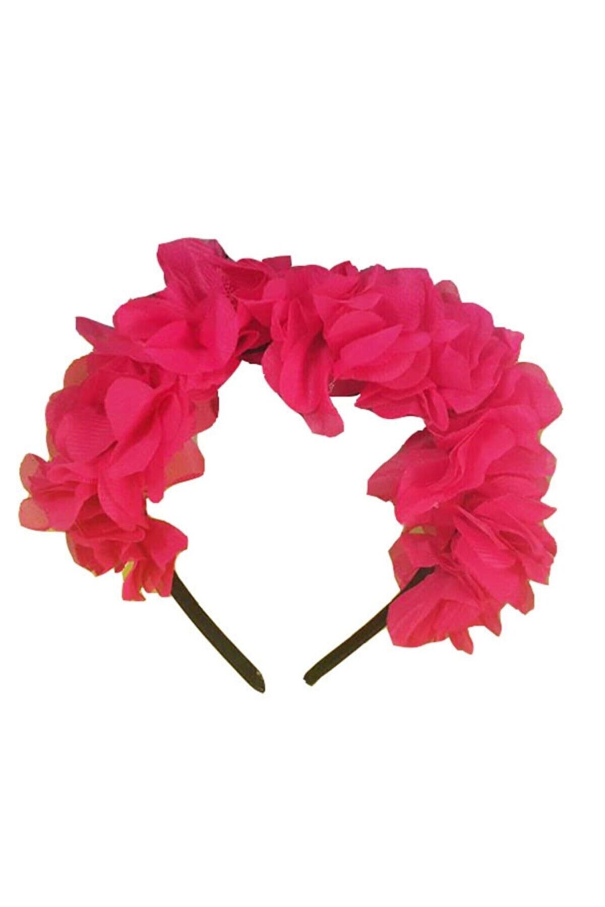 Bol Güllü Kına Gecesi Nedime Tacı Kına Tacı 5 Ad Lohusa Tacı Fuşya