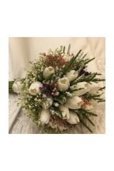 Gelin Buketi Islak Lale Gelin Eli Çiçeği Düğün Söz Ve Nişan