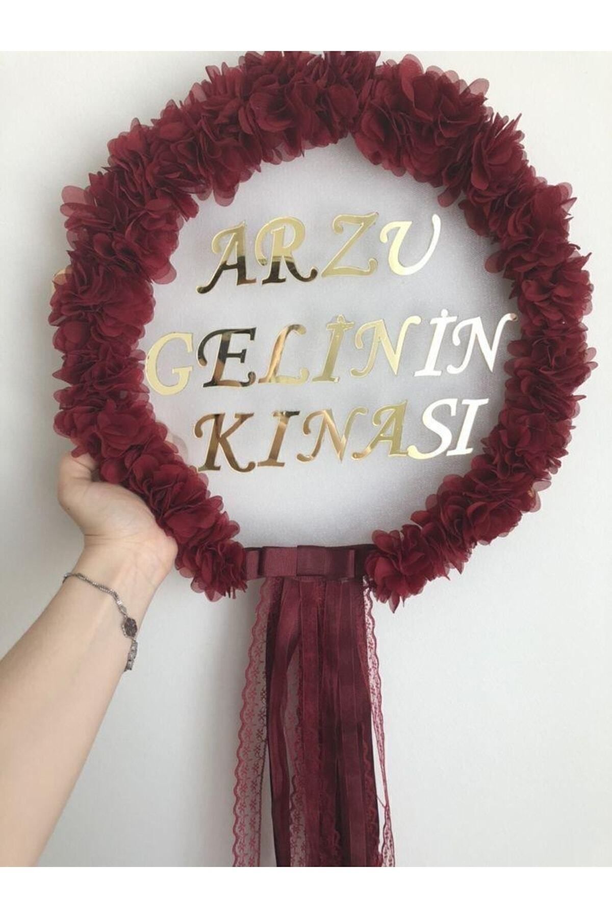 Gelin Defi-tefi 30 Santim Şeffaf Pvc GelinKına Tefi Pleksi Yazılı Tef