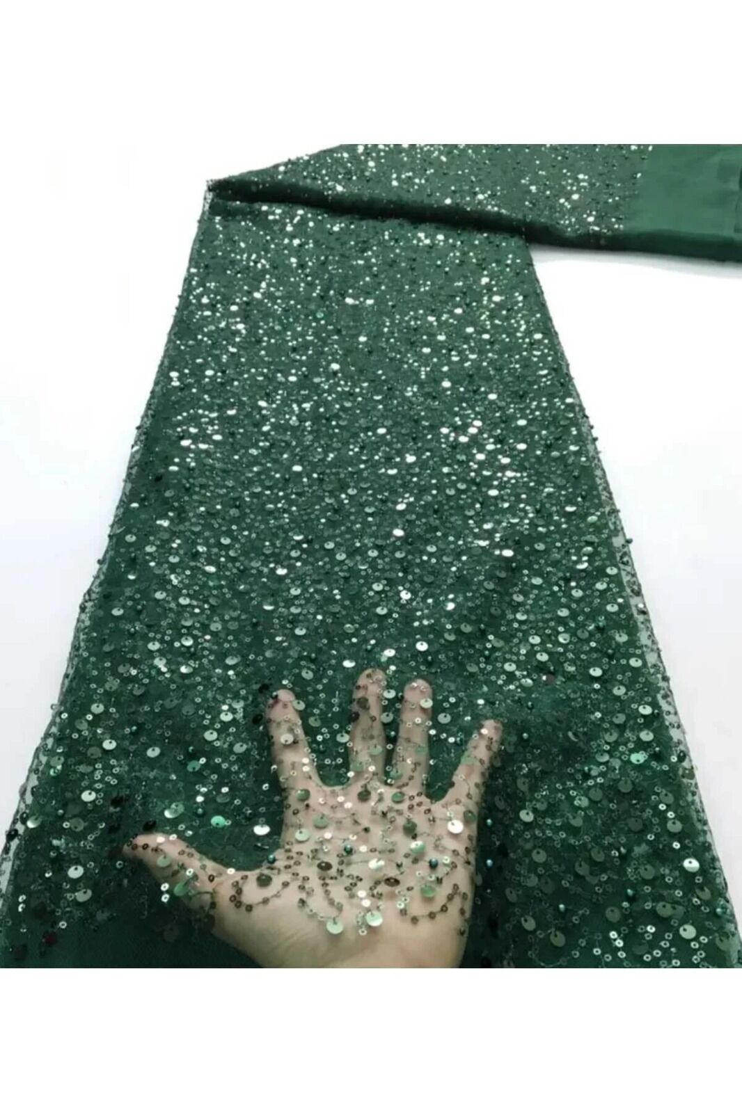 Abiye Kumaş Düğün Nikah Kına Nişan Abiye Kumaş 1 Metre Zümrüt Yeşi̇li̇
