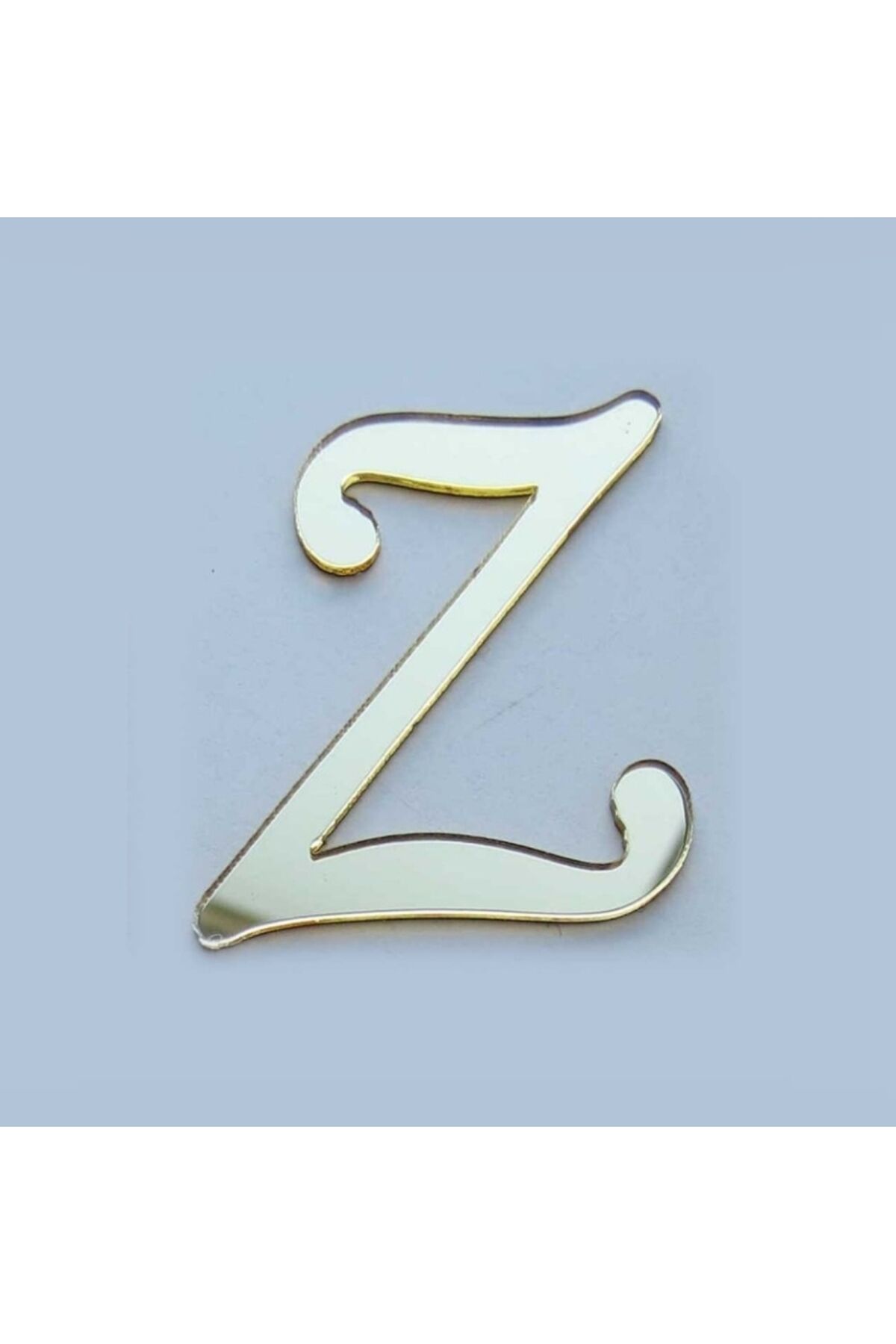 Yapışkanlı Pleksi Harf Gold Z Harfi 4cm Çapında 1 Adet