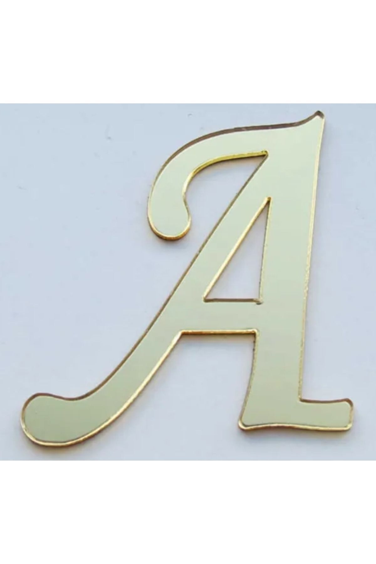 Yapışkanlı Pleksi Harf Gold A Harfi 4cm Çapında 1 Adet