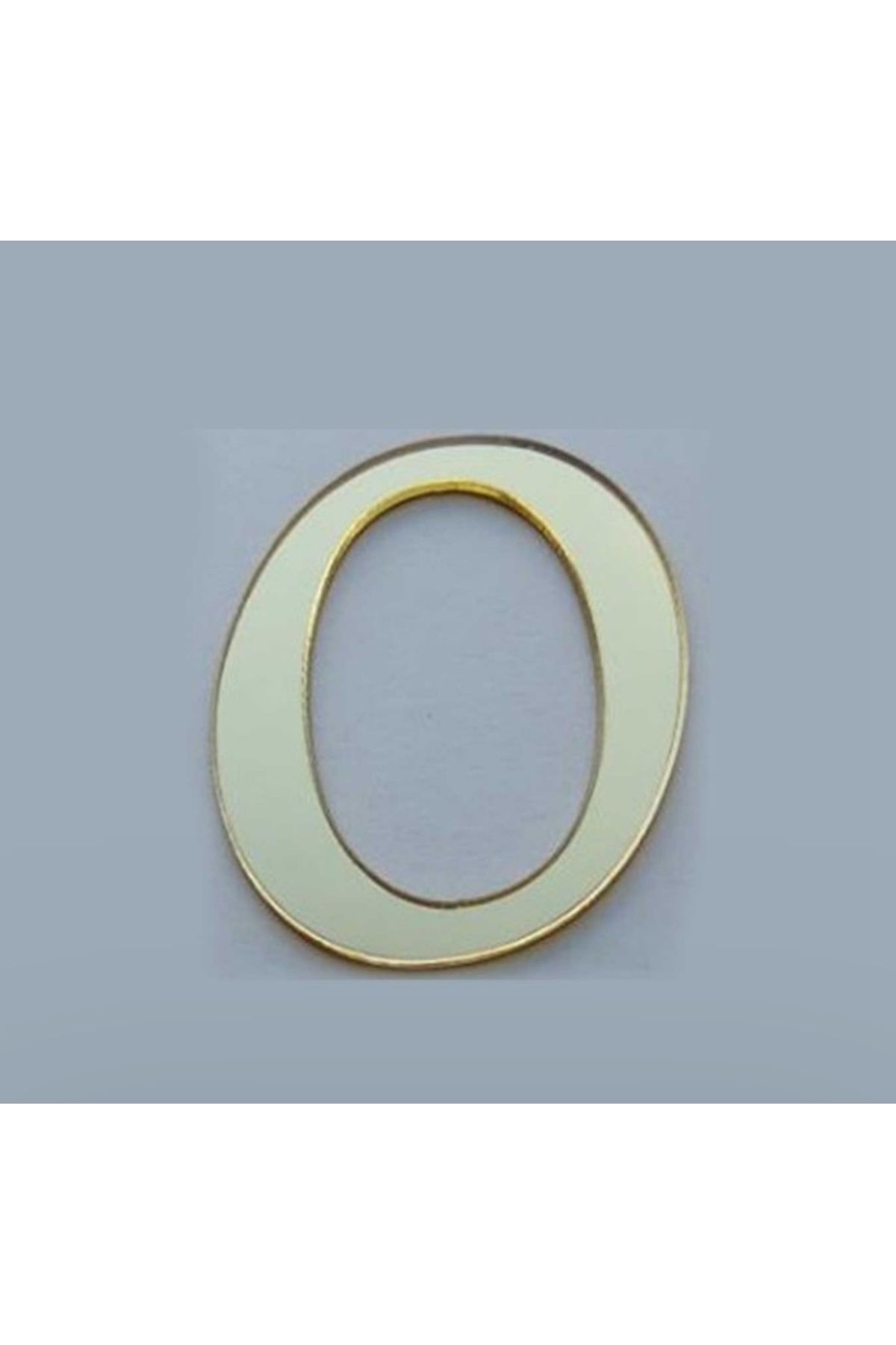 Yapışkanlı Pleksi Harf Gold O Harfi 4cm Çapında 1 Adet