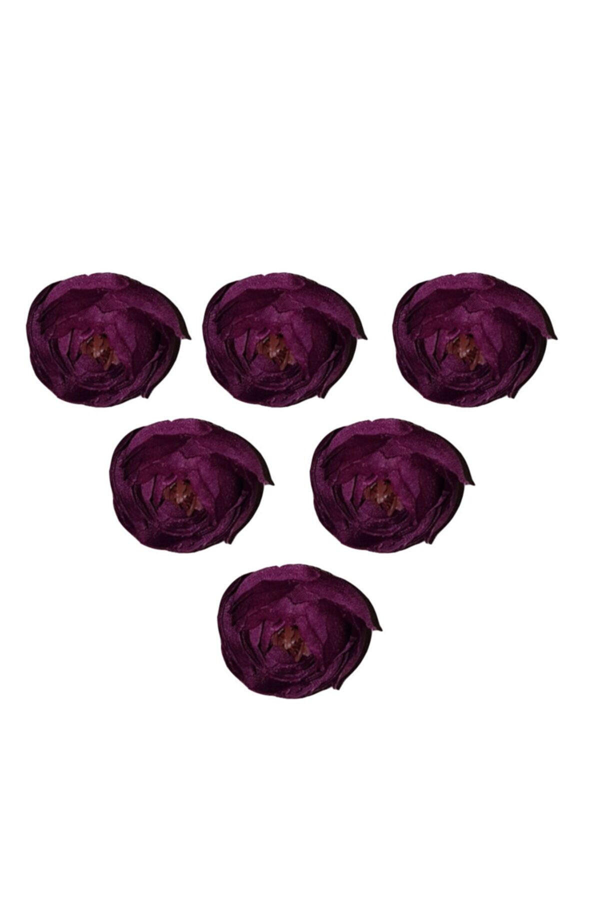 30 Adet Yapay Şakayık Gül Çiçek Kafaları Mor