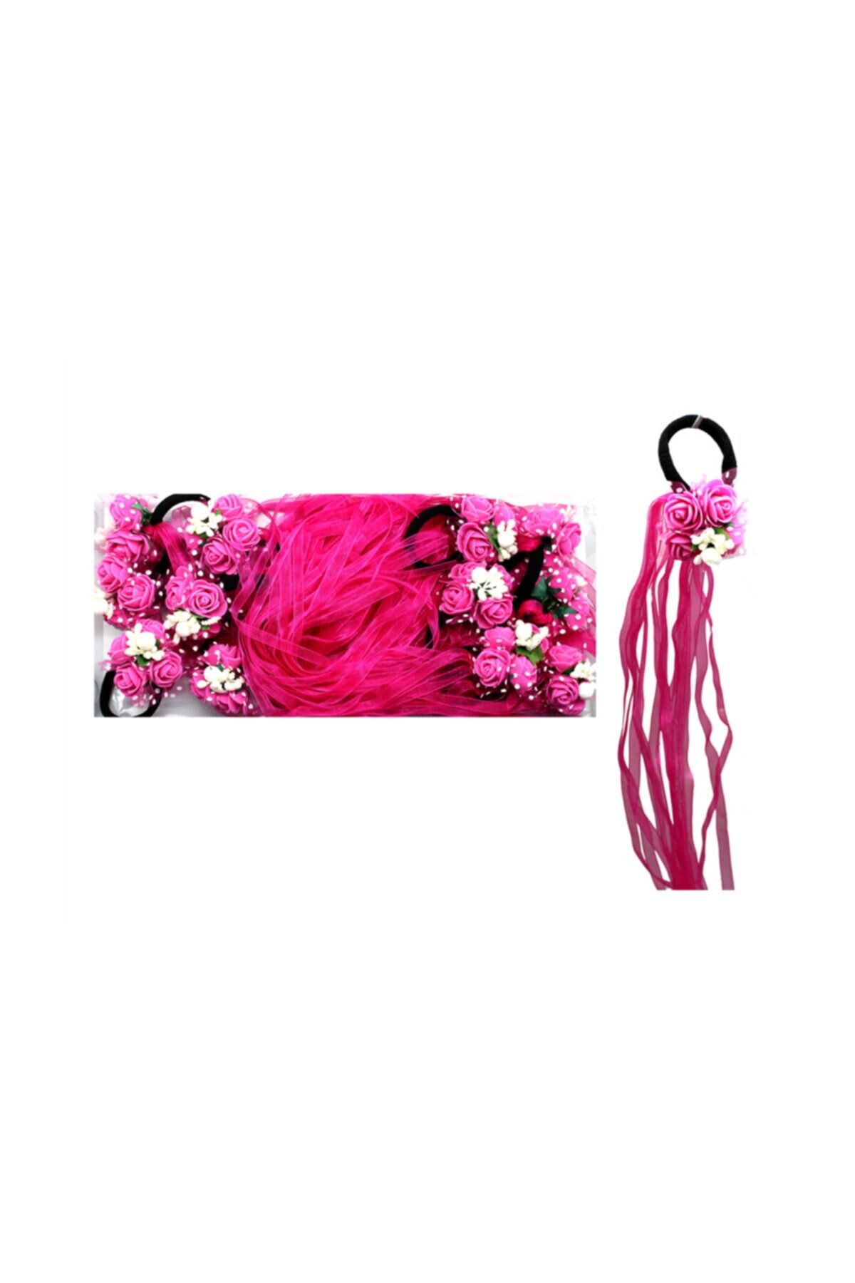 Kına Gecesi Kına Malzemesi Lastikli Nedime Bilekliği Fuşya