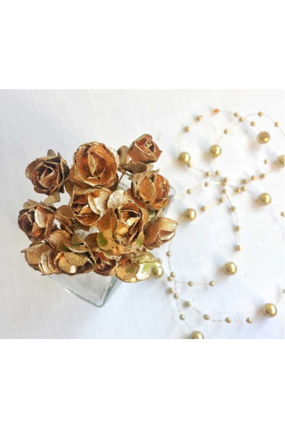 Kağıt Gül 50 Adet Süsleme Malzemeleri