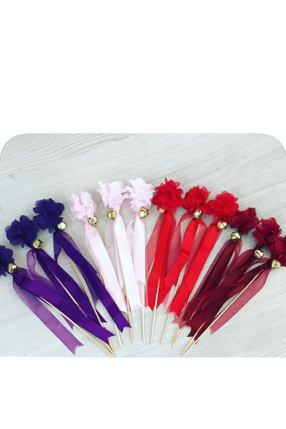 Lazer Güllü Kına Zili Kına Çanı Aksesuarı 12 Adet