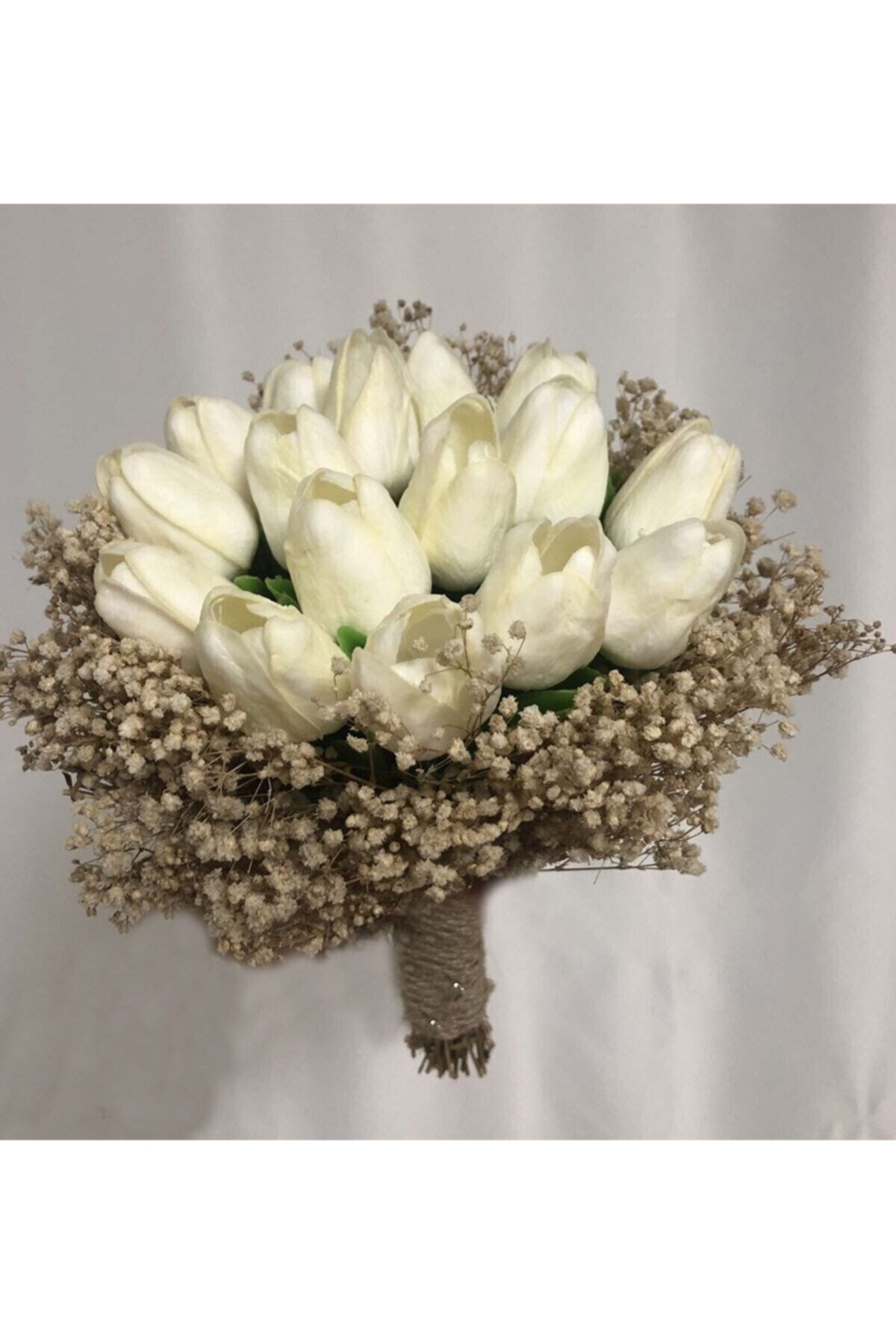 16 Laleli Gelin Buketi Islak Lale Gelin Eli Çiçeği Nişan Düğün Çiçeği