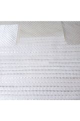 Dolap Içi Kapitone Güpürlü Raf Örtüsü En 50cm Boy 10 m Kırık Beyaz