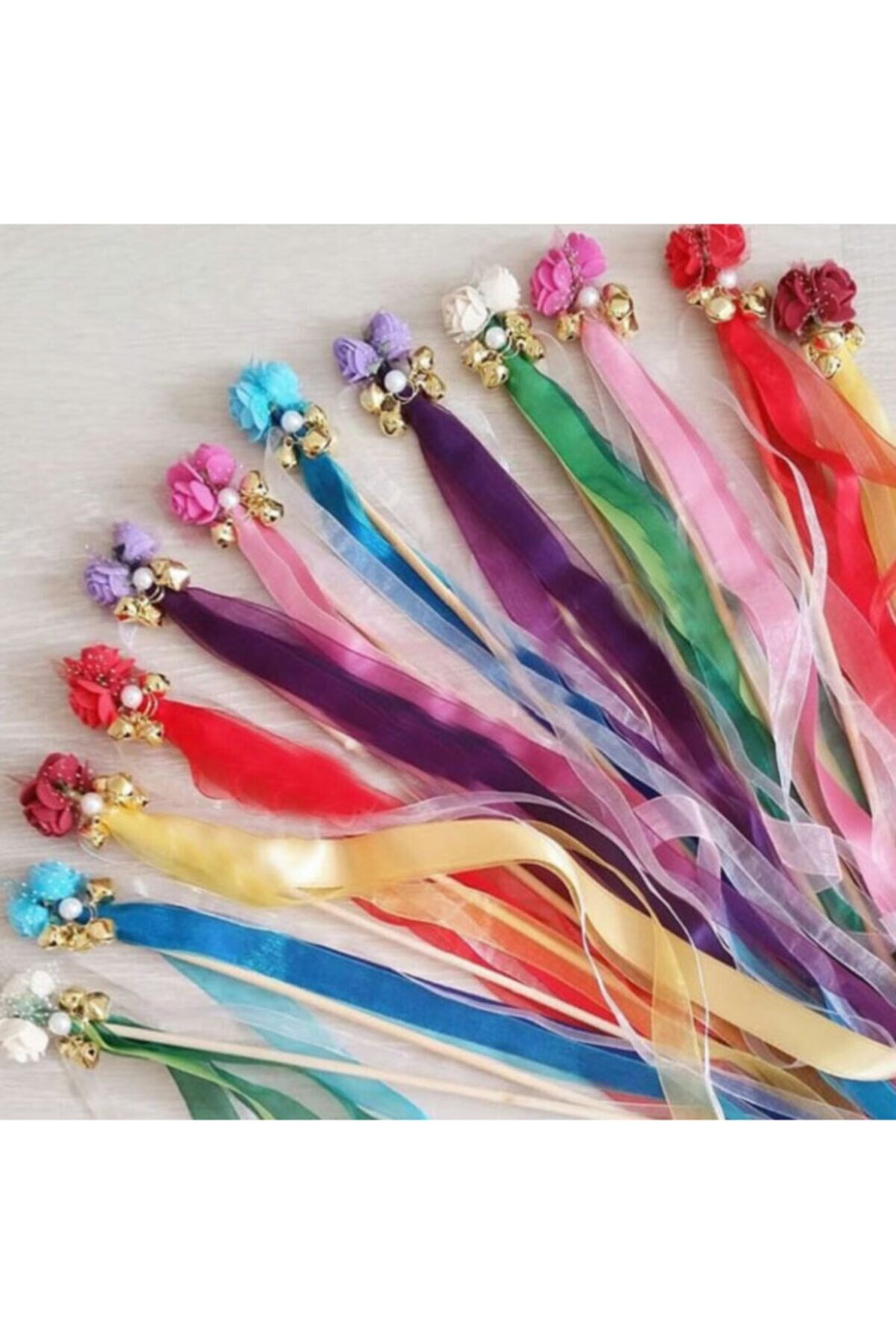 Kına Zili Kına Çanı Kına Aksesuarı Adet Rengarenk 10lu