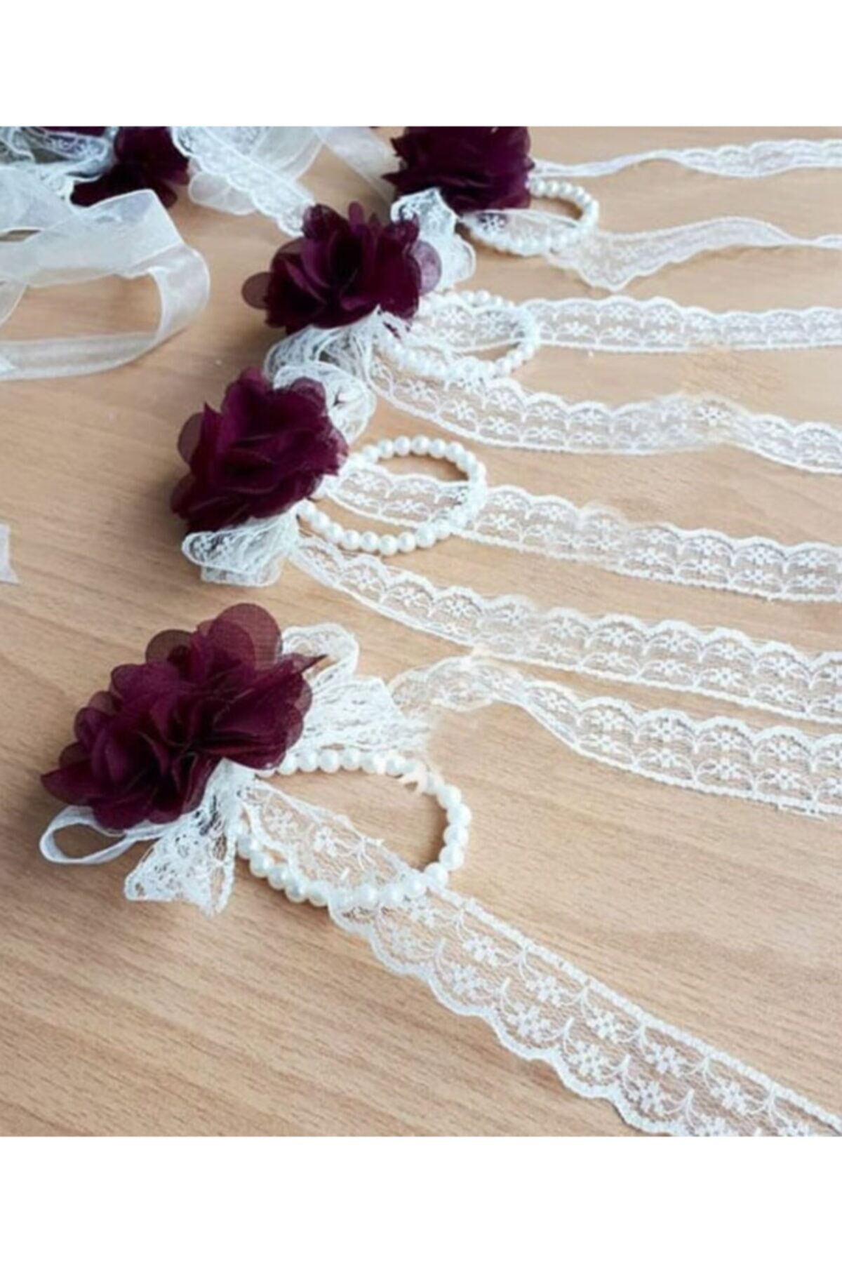 Kına Gecesi Nedime Bilekliği Incili Dantelli Kına Malzemeleri 5ad