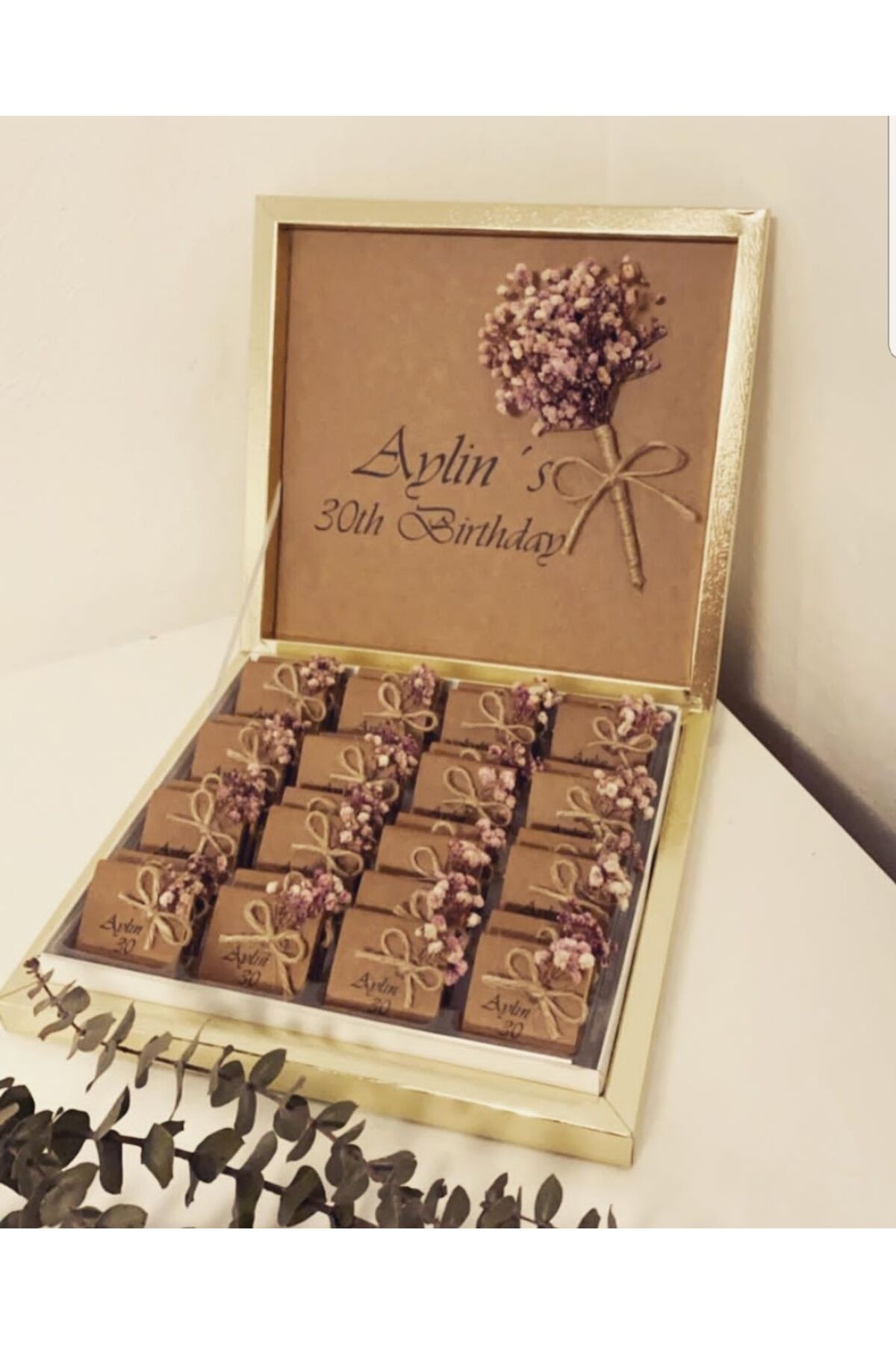 Isme Özel Doğum Günü Çikilotası, Birthday Çikolatası Madlen Çikilota