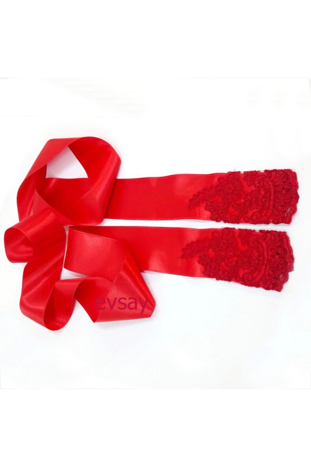 Gelin Için Dantel Uçlu Saten Gelin Kuşağı Kardeş Kuşağı