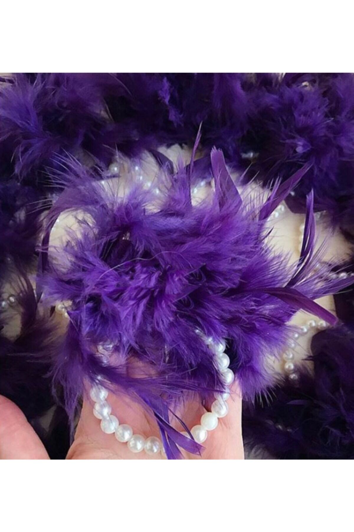 Kına Gecesi Nedime Bilekliği Incili Otrişli 5li M Mor