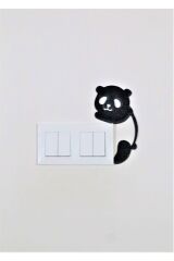 Panda Motifli Dekoratif Priz Kenar Süsü