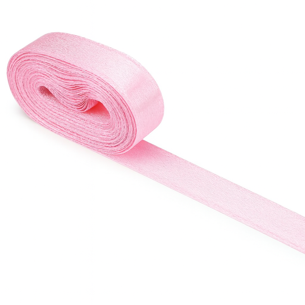 Saten Kurdela 1 Cm Siyah 10 Metre En ! Santim Boy 1o Metre Saten Kurdele Pembe